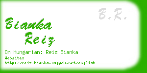 bianka reiz business card